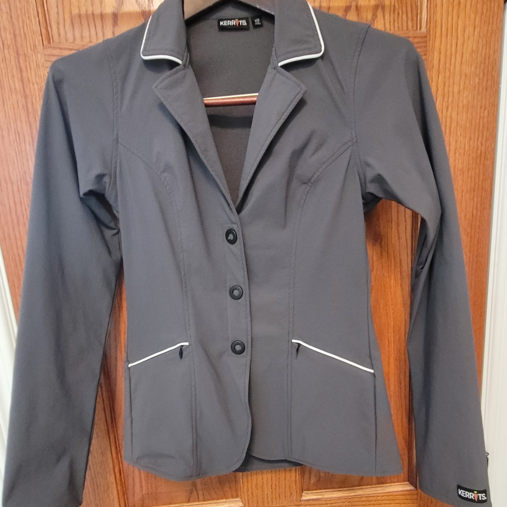 Kerrits Women's Charcoal Blazer with White Trim